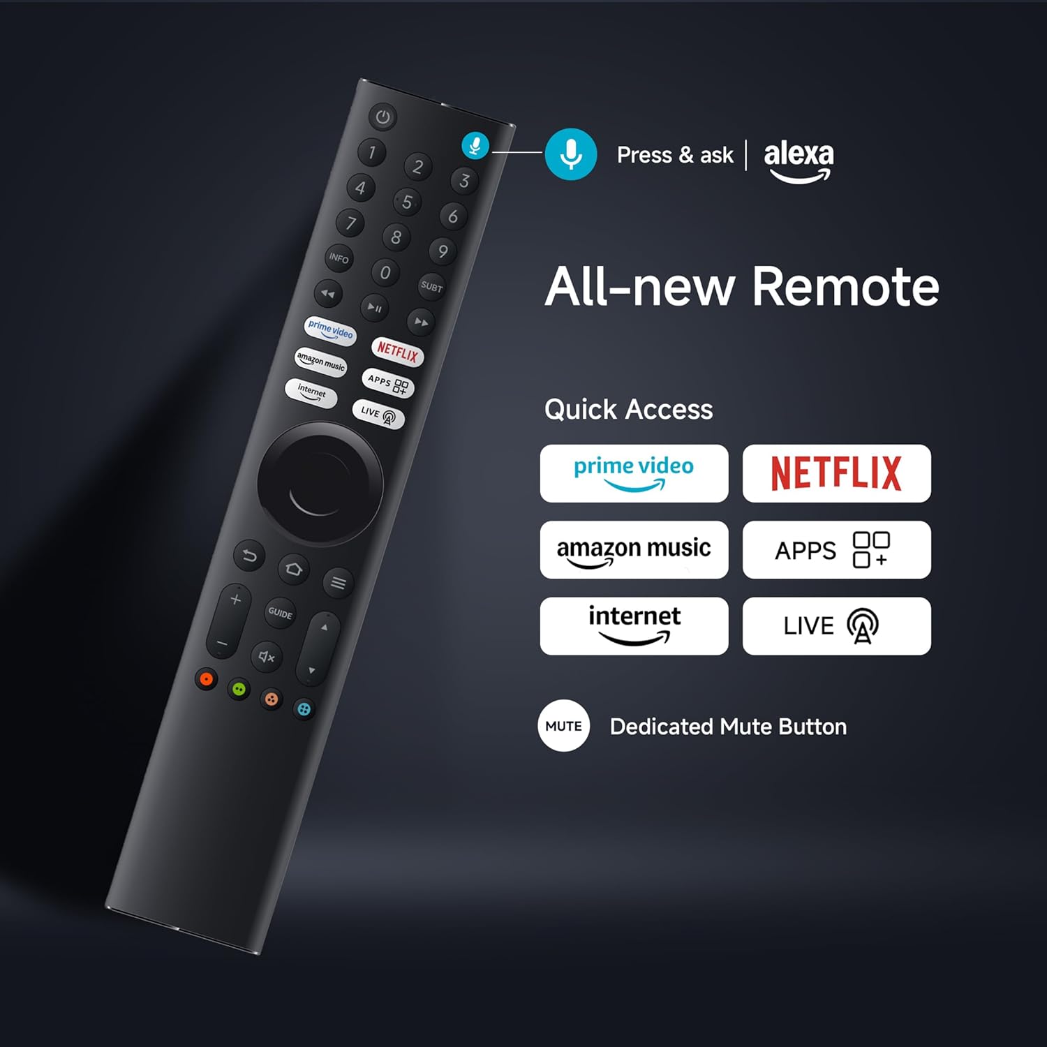 Xiaomi 108 cm (43 inch) FX Pro QLED Ultra HD 4K Smart Fire TV L43MB-FPIN 2025 - Image 3